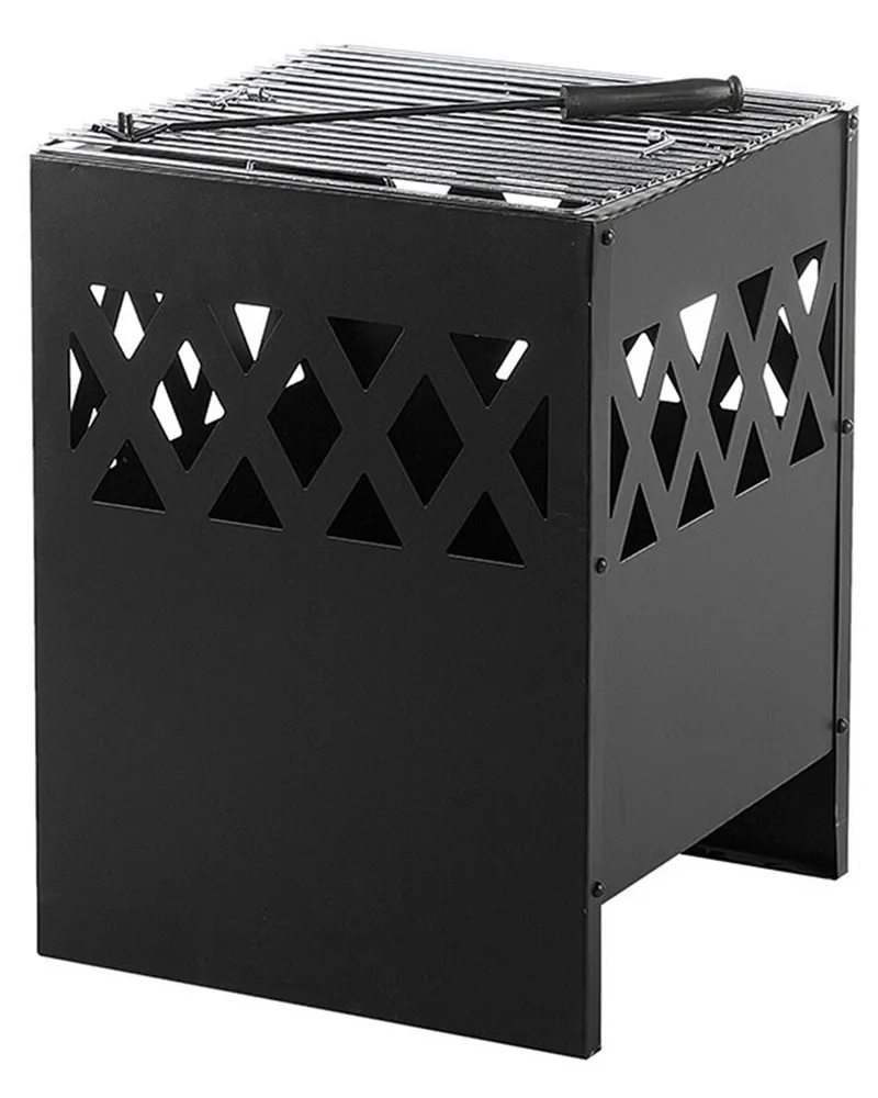 Charcoal Fire Pit Noir jais SHIGA