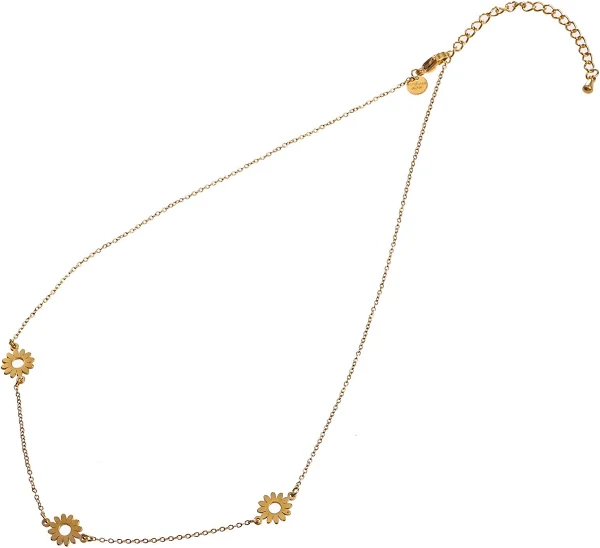 Collier de fleurs de petite taille Day & Eve Go Dutch Label - 14K (34+6 cm)