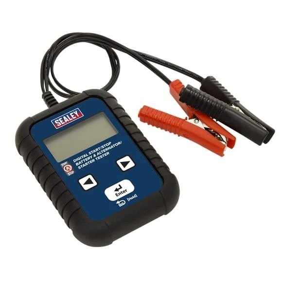 Couvre-selle imperméable Sealey BT2011 12/24V Digitale Start/Stop Battery & Alternator/Starter Tester