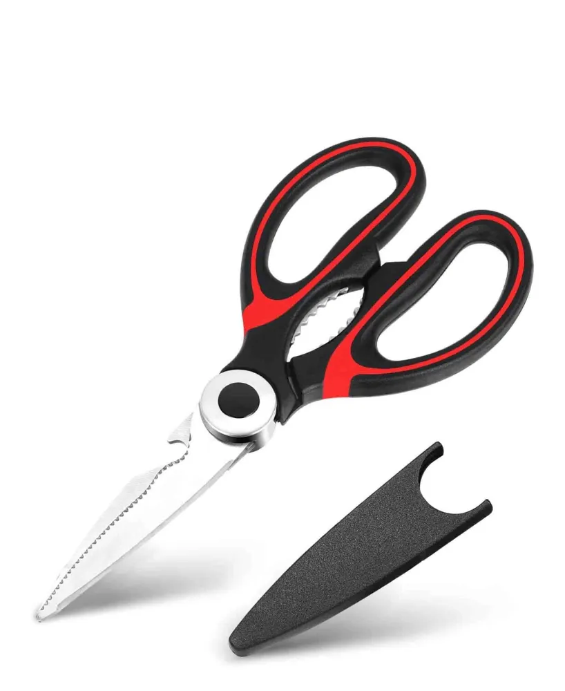 Creative Cooking Multi-Purpose Scissors - Noir jais & Red