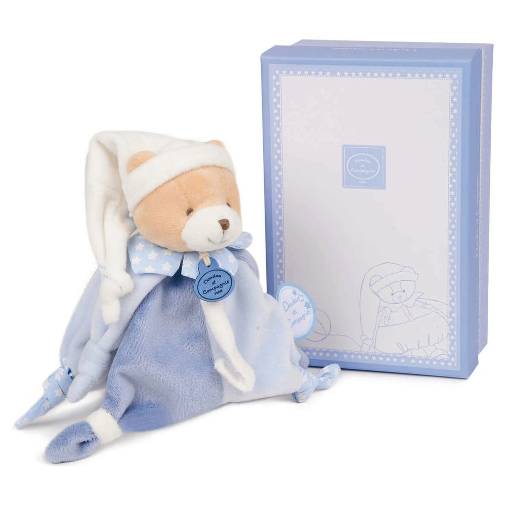 Doudou attache-sucette Ours Minuscule Chou Doudou et Compagnie pour transport d'équipement