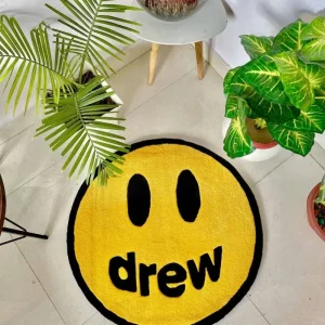 Drew Logo Hand Tufted New Zealand Laine Rug