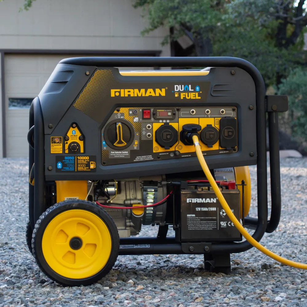 Dual Fuel Léger et mobile Generator 8000W Electric Start 120/240V