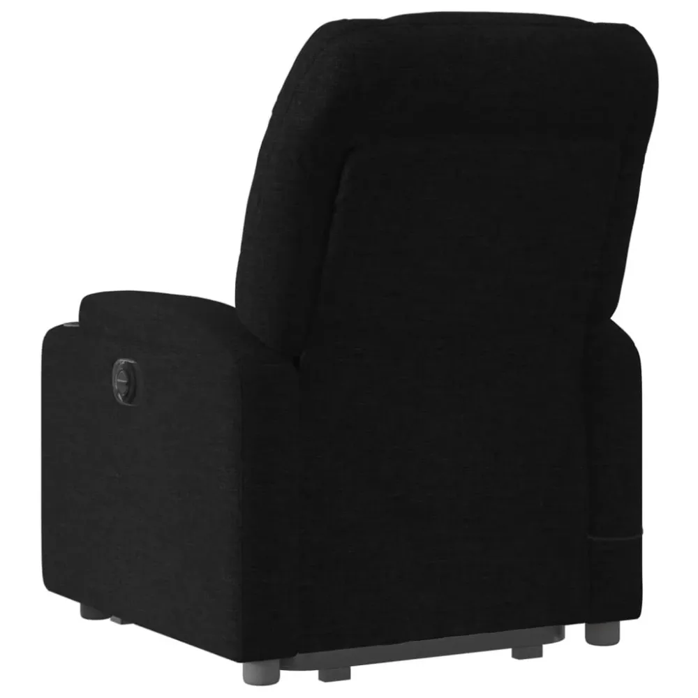 Fauteuil de relaxation TV fonction massage inclinable levage électrique en tissu noir DEC027054 - 22mm/25mm/28mm