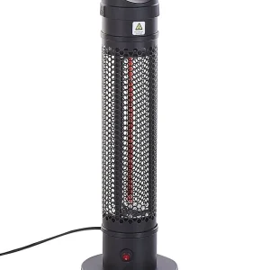 Freestanding Electric Patio Heater 1000 W Noir jais KRAKATOA
