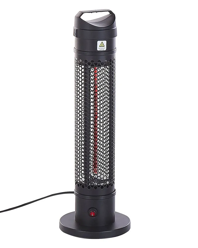 Freestanding Electric Patio Heater 1000 W Noir jais KRAKATOA