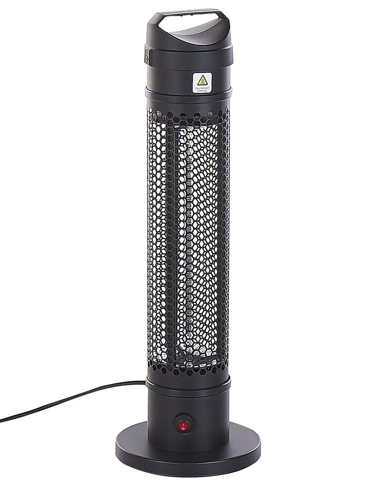 Freestanding Electric Patio Heater 1000 W Noir jais KRAKATOA