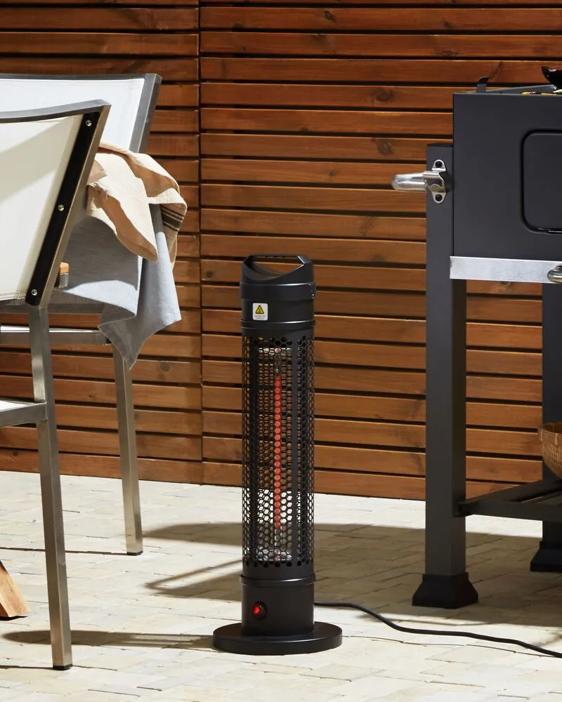 Freestanding Electric Patio Heater 1000 W Noir jais KRAKATOA
