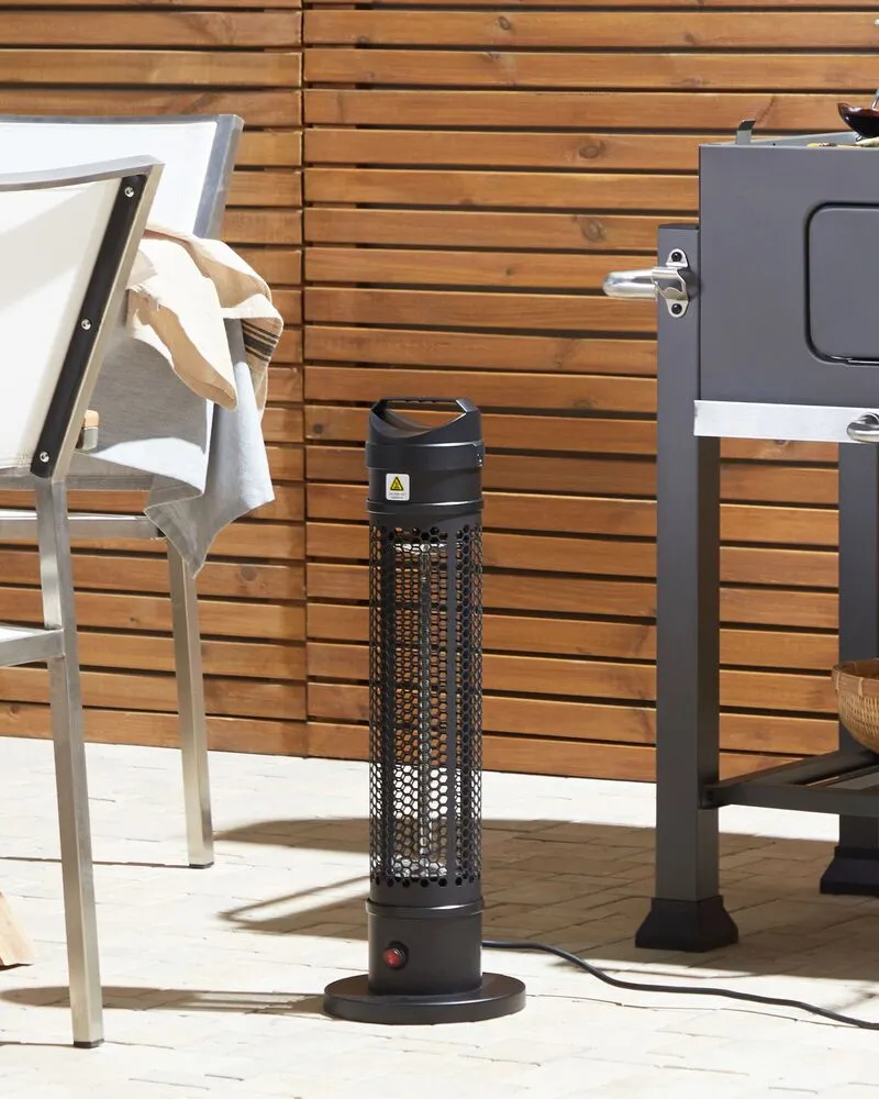 Freestanding Electric Patio Heater 1000 W Noir jais KRAKATOA