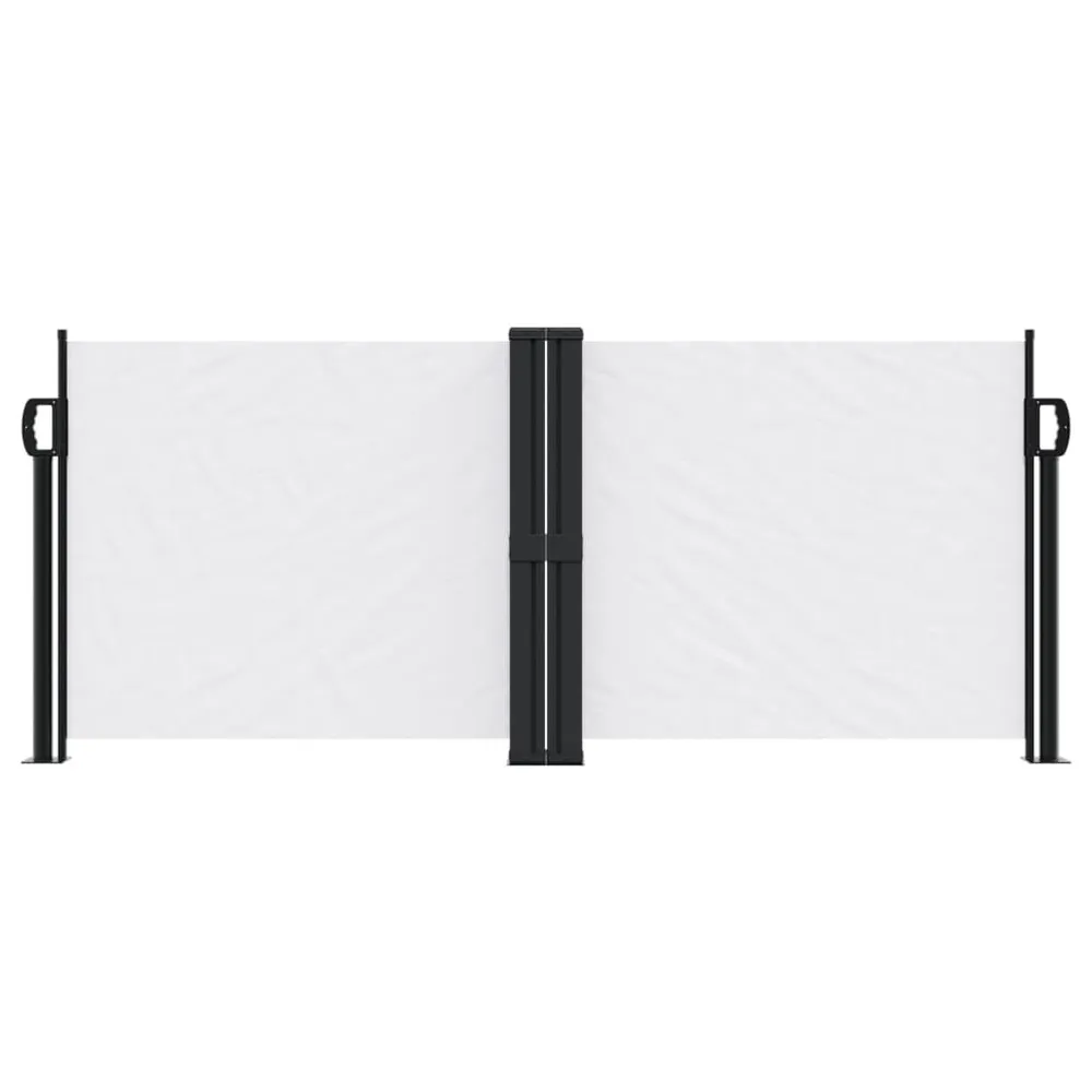 Haute Performance Auvent latéral rétractable blanc 100x1000 cm