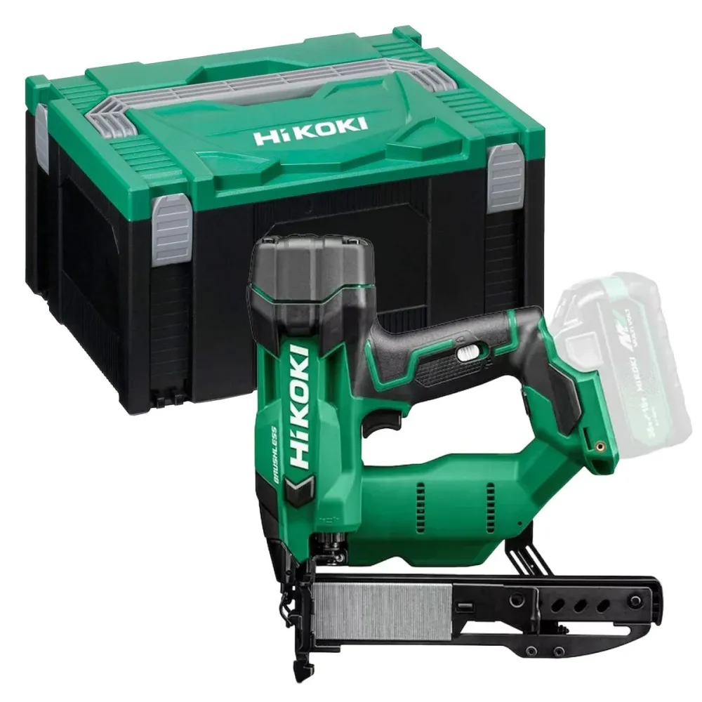 Hikoki N1804DAW6Z 18V Brushless 2nd Generation 18G Mince Crown Stapler Body Only & Case