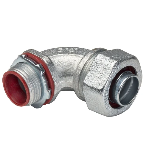 1/2 Inch 90 Degree Liquidtight Malleable Connector 491S (Pack 45)