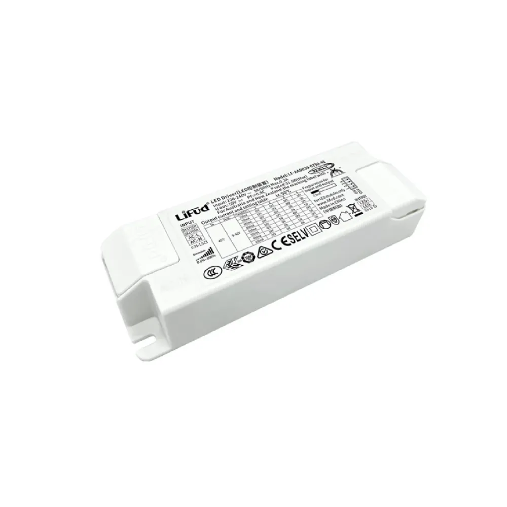Électronique LIFUD DALI dimmable 220-240V Sortie 9-42V 250-500mA 2.25-21W. pour transport d'équipement