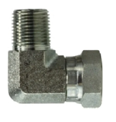 1/2" X 1/2" Male Elbow Pipe Pivotant Adapter NPSM Hydraulics 150188