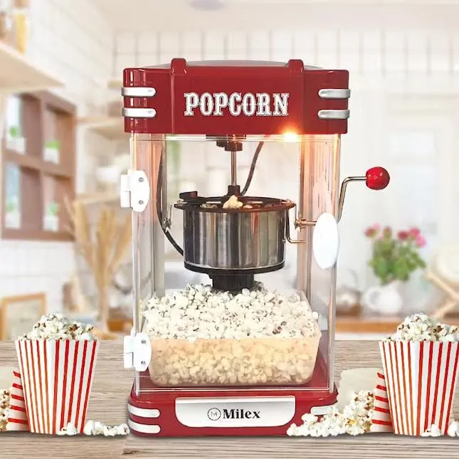 Milex Retro Popcorn Maker Red