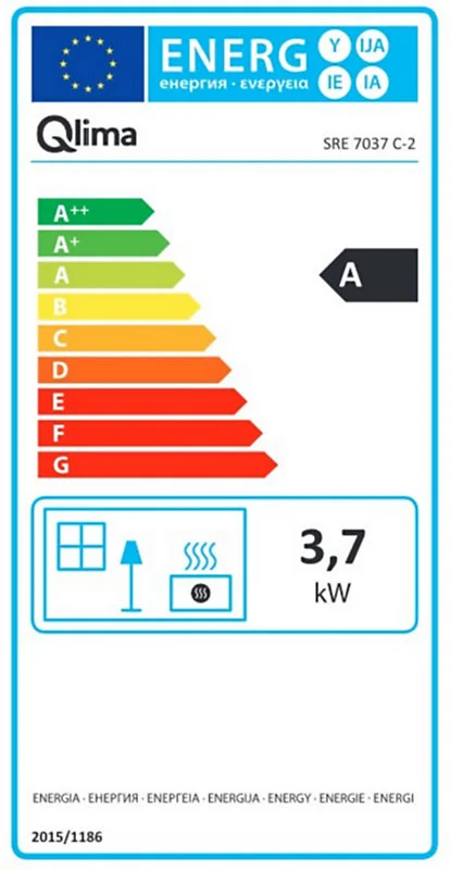 Poêle à pétrole électronique Qlima SRE 7037 C 3700W 58m²