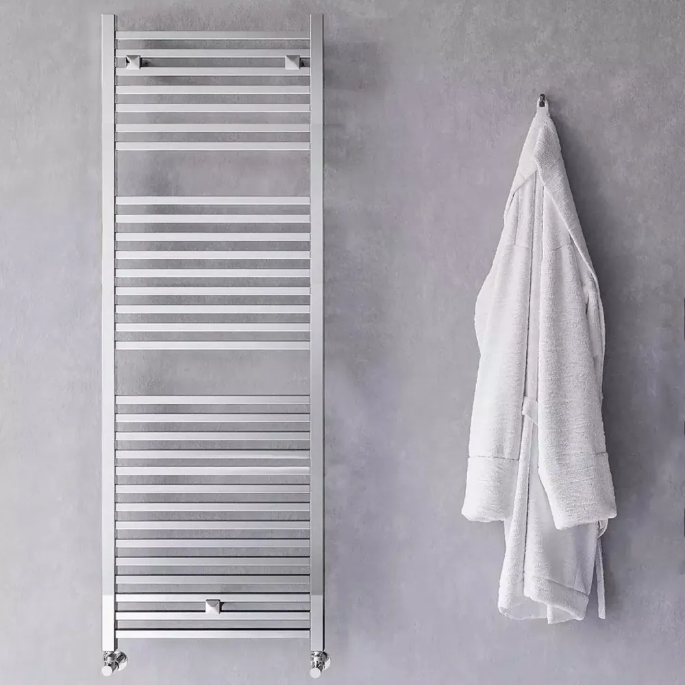 Radiateur hydraulique modèle Todi de Lazzarini 1420x500 - Acier chromé Compatible avec la plupart des modèles