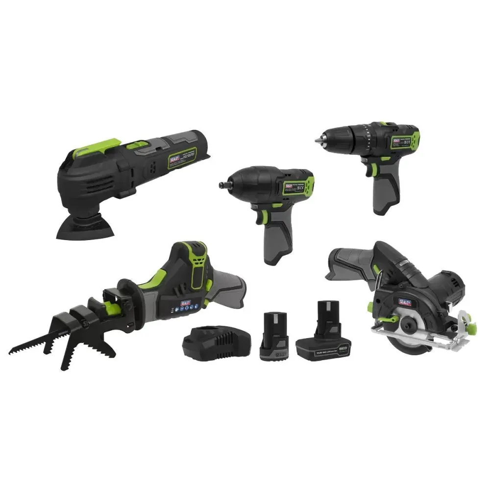 Sealey CP108VCOMBO8 5 x 10.8V Débranché Combo Kit -2 Batteries