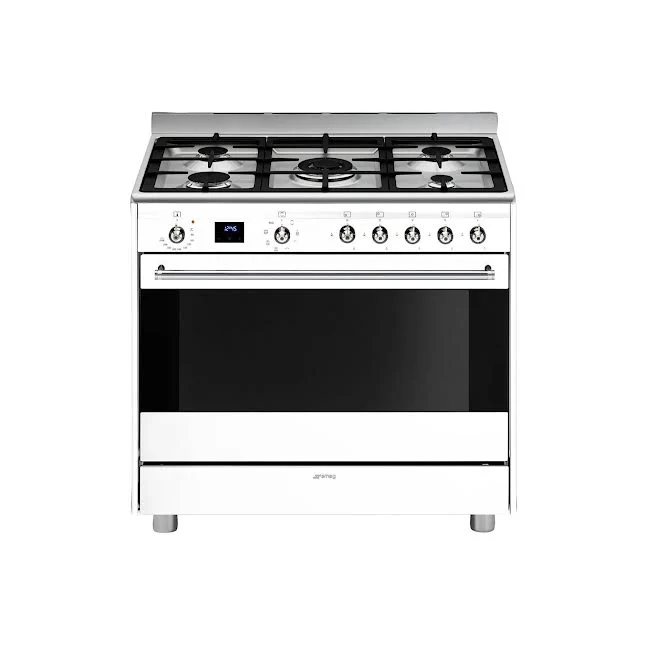 Smeg 90cm Cooker Gas Hob Blanc pur