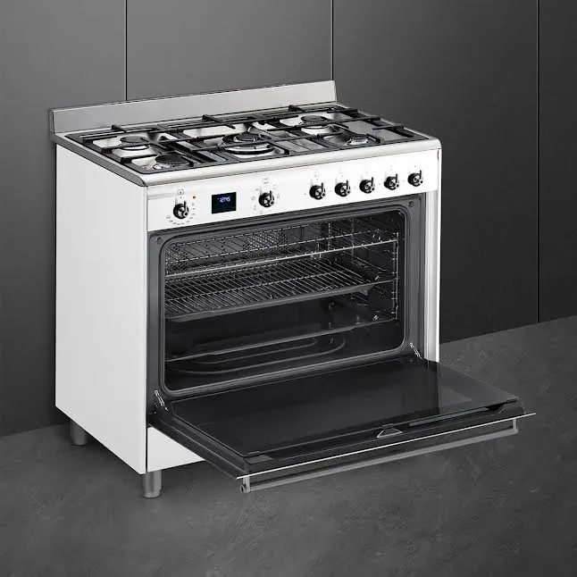 Smeg 90cm Cooker Gas Hob Blanc pur