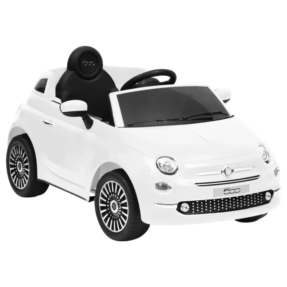 Support GPS moto Voiture électrique pour enfants fiat 500 blanc 02_0005277