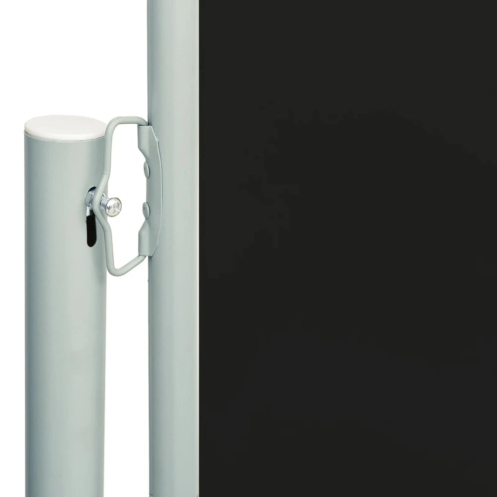 Support smartphone Auvent latéral rétractable de patio 117x300 cm noir