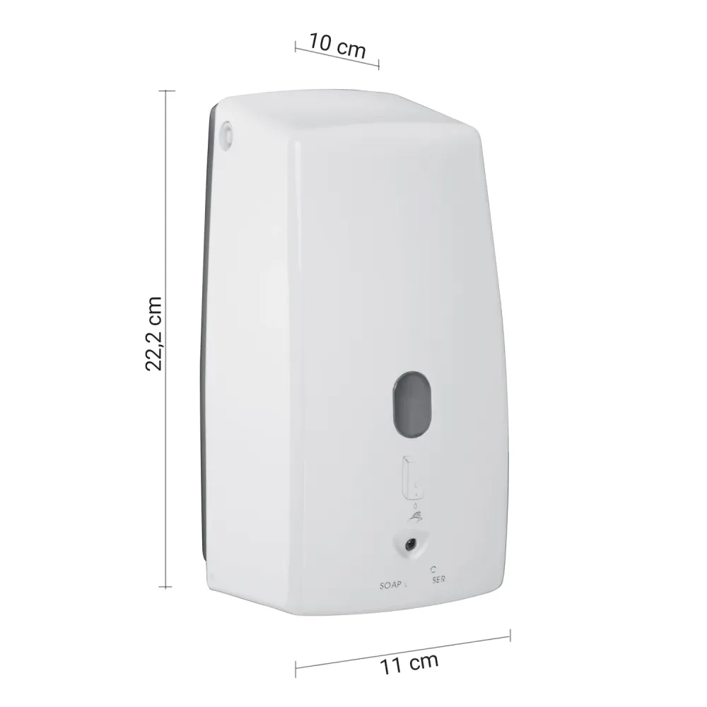 Support smartphone Distributeur de savon avec cellule photoélectrique modèle Feel de Gedy - Blanc