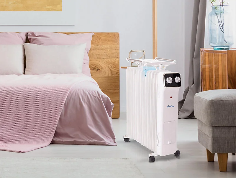 Support smartphone Radiateur d'huile blanc avec réservoir d'humidification