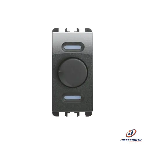 Urmet Dimmer Rotativo E Deviatore Push-Push 1 Modulo Acciaio Scuro 10533Ac Nuovo