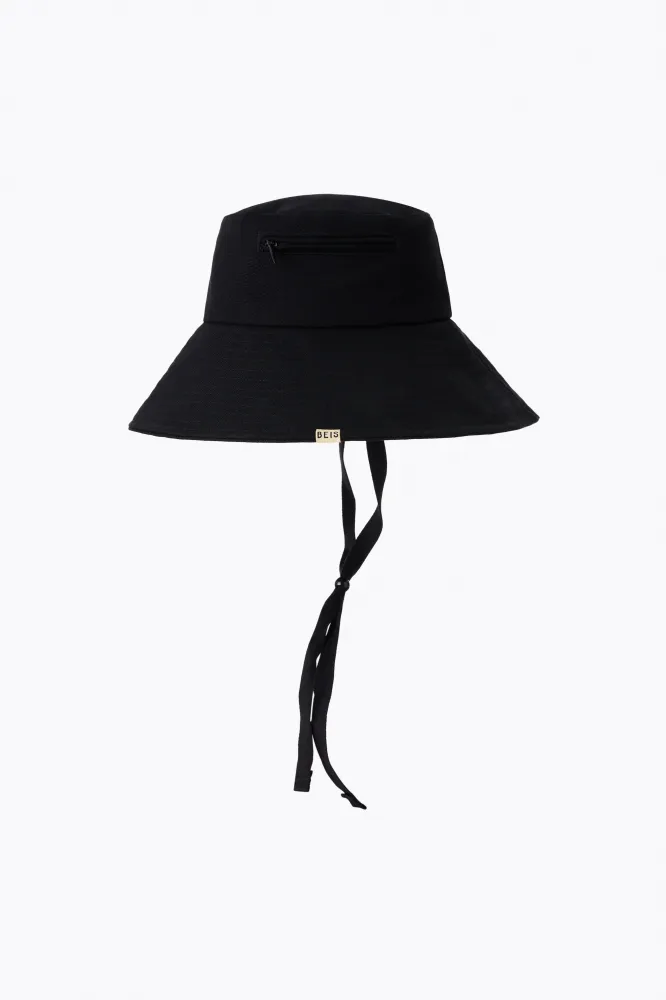 Wide Brim Sun-Hat Noir jais