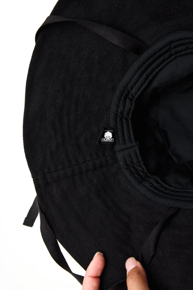 Wide Brim Sun-Hat Noir jais