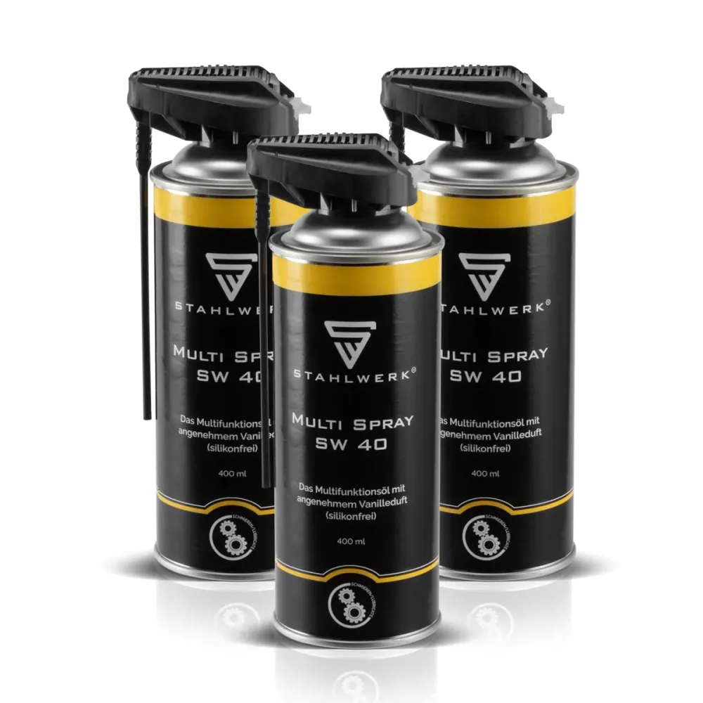 Steelworks 3 Set Divers Spray SW 40 Multifonctional Creep and Maintenance Huile / Spray multifonction pour les ménages, l'...