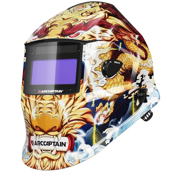 Arccaptain Dragon Numérique Auto-Darkening Welding Helmet Sensitivity Control
