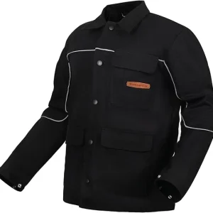 ARCCAPTAIN Welding Jacket, 11oz Flame Resistant (FR) Coton peigné Welding Jackets Men and Women