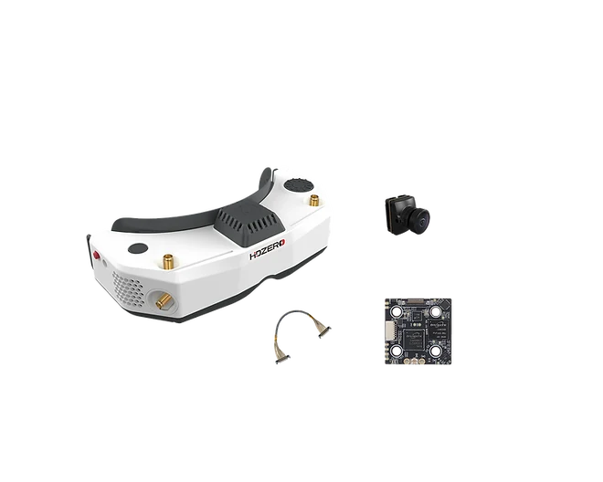HDZero FPV Goggle Race Bundle - Lunettes HDZero FPV + Race V2 VTX + Caméra Nano90 + câble MIPI 80 mm