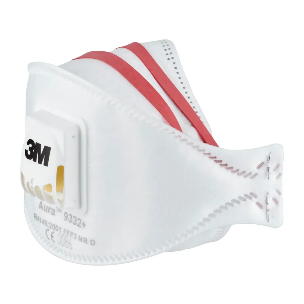 Lot de 2 masques anti-poussières pliable vaste confort avec valve Pour Isolation FFP3