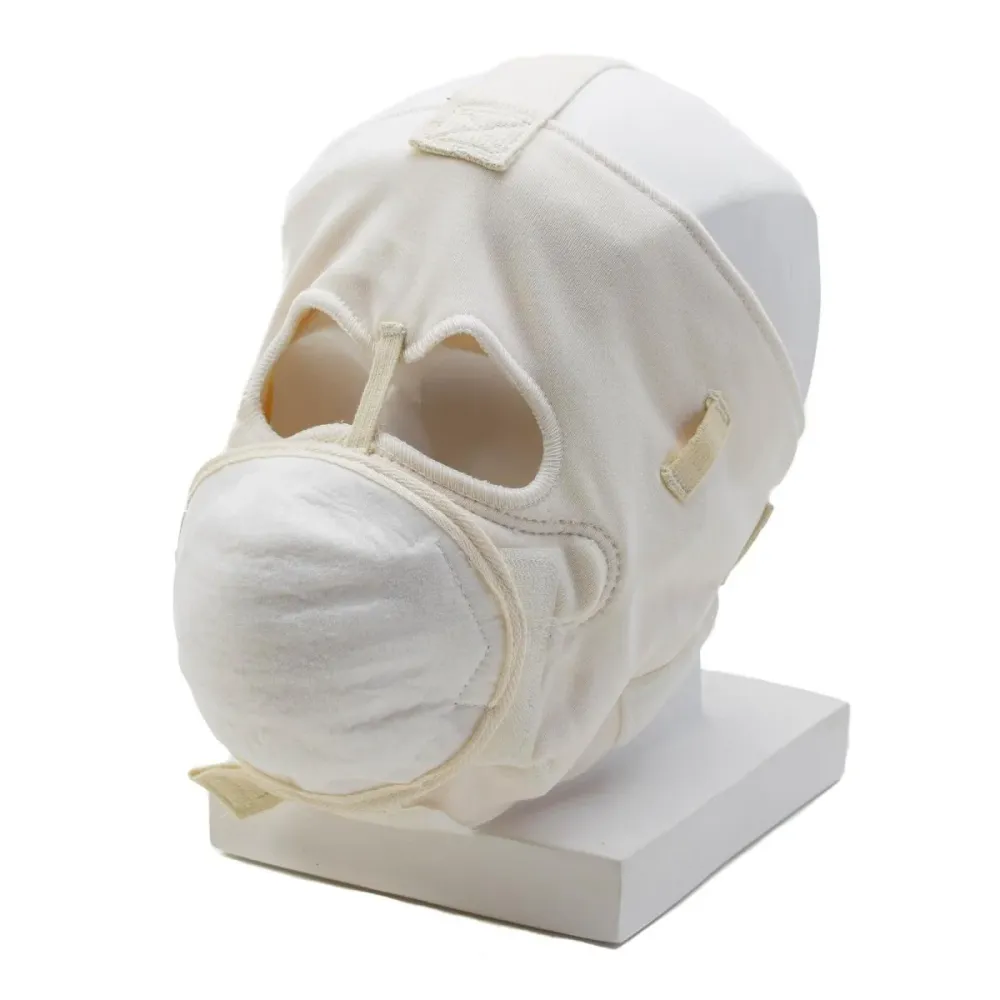 Masque facial intégral unique de l'armée américaine vintage pour temps extrêmement froid blanc
