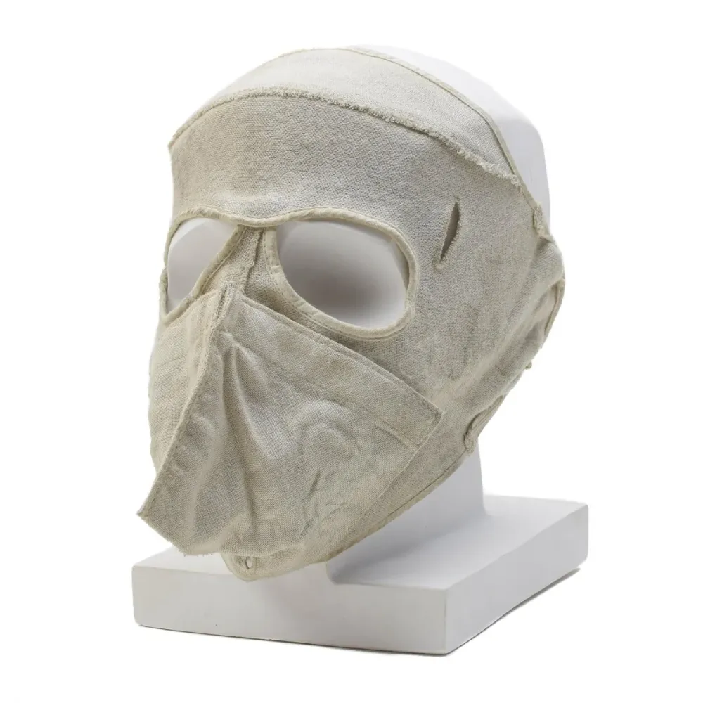 Masque facial militaire néerlandais novateur résistant aux flammes en aramide pour temps froid, blanc
