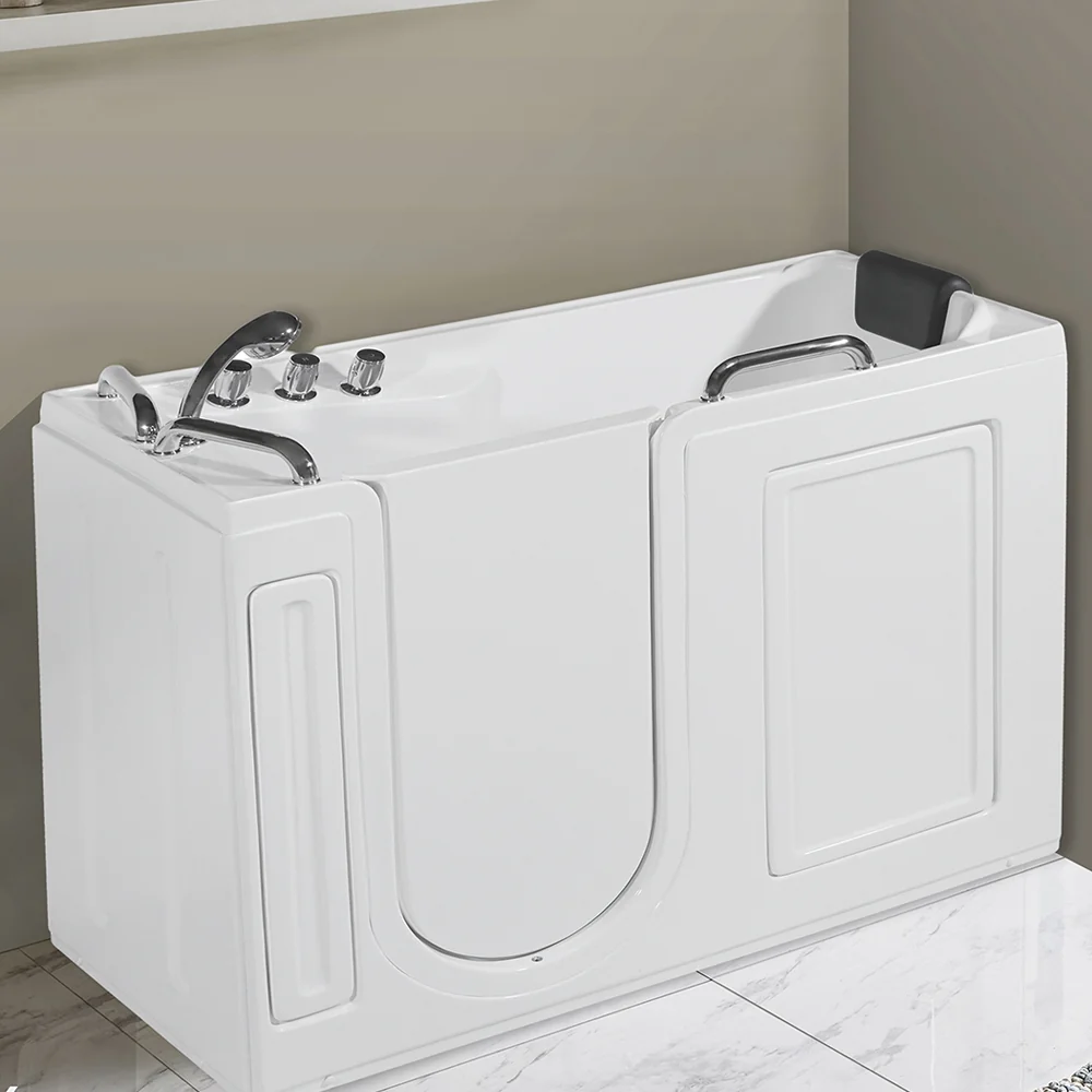 Vasque pour personnes âgées modèle Lotus 1334x673x1016 mm avec panneau extérieur à gauche