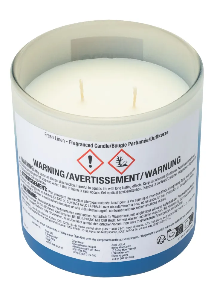 Zippo Odor-Masking Candle Nouveau Linen
