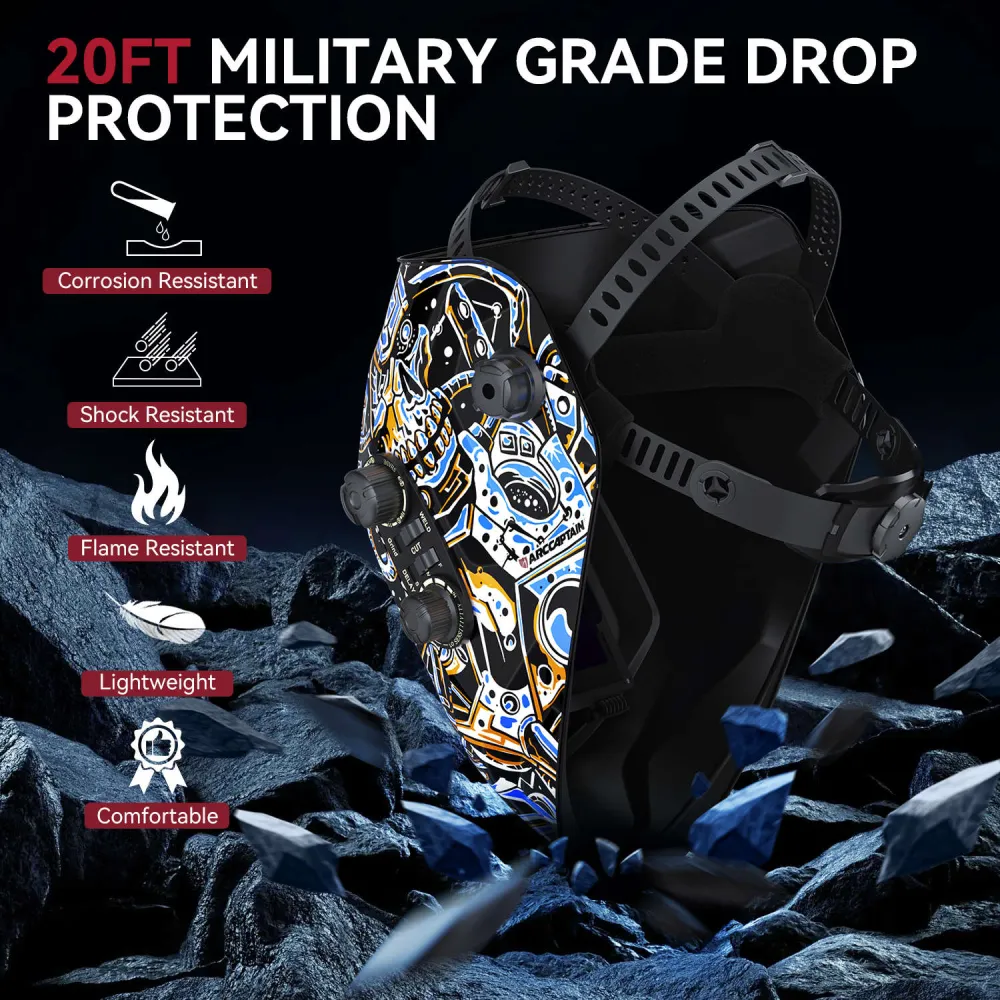 3.94"X3.66" Généreux View Welding Helmet Skeleton Technology VisionMax X200