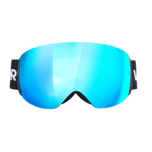 Frameless Ski Goggles Blue Revo Spherical Lens OTG Anti-Fog Men, Women & Youth avec Revêtement imperméable