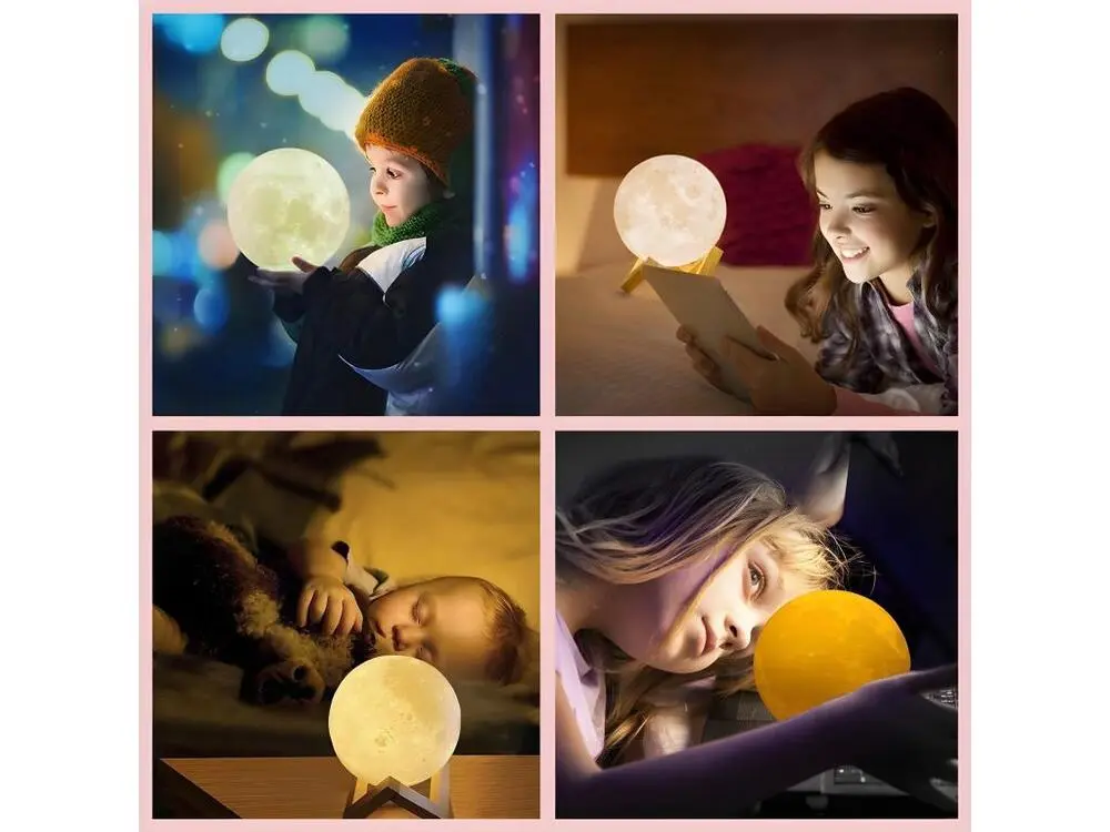 Lampe-Lune à poser multicolore MoovyMoon pour Motoneige