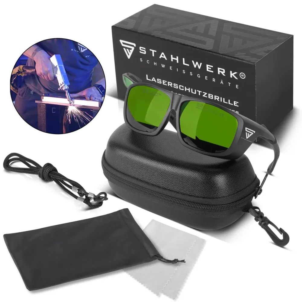 Lunettes de protection laser en acier | Lunettes laser | Lunettes de protection | Protection des yeux selon DIN en 207 pou...