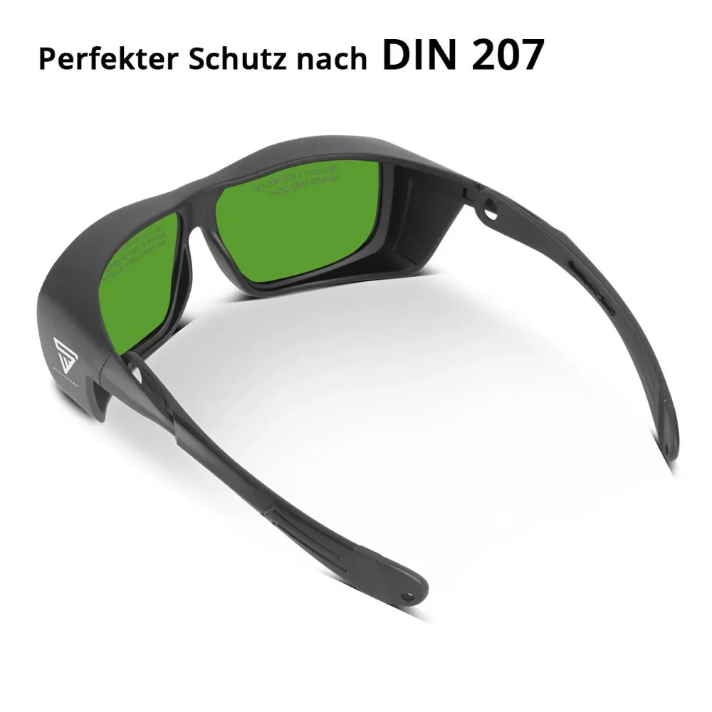 Lunettes de protection laser en acier | Lunettes laser | Lunettes de protection | Protection des yeux selon DIN en 207 pou...