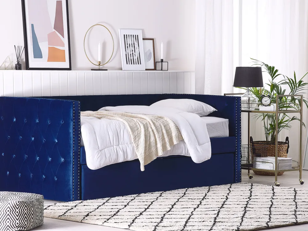 Panne EU Single Trundle Bed Blue GASSIN