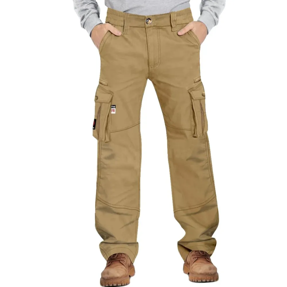 Arccaptain 100% Coton doux Flame Resistant Welding Pants Men - Conforme aux Normes