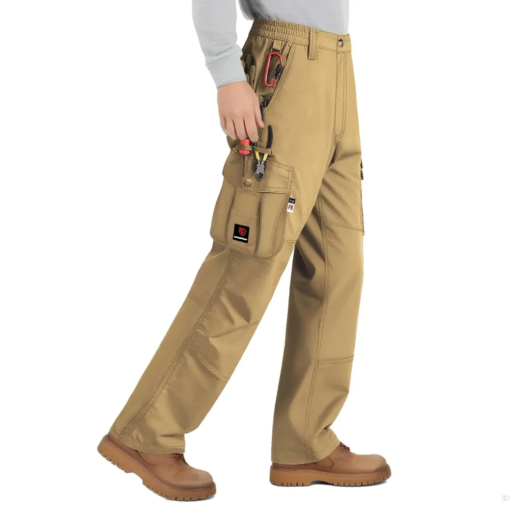 Arccaptain 100% Coton doux Flame Resistant Welding Pants Men - Conforme aux Normes