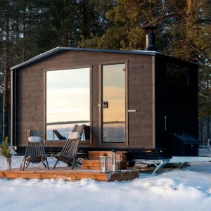 Spacious mobile sauna Lapelland Wagon M (Type C) 10–12 people