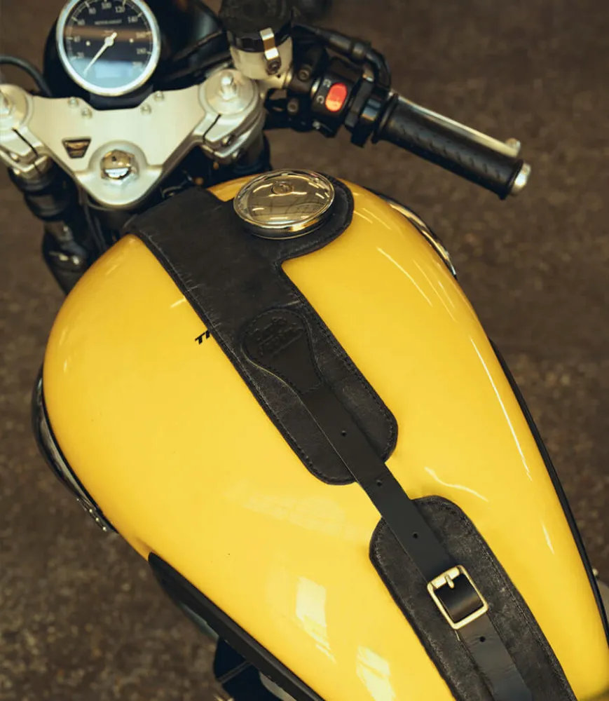 Tankabdeckung Schwarz für Triumph - Cafe Twin x Trip Machine